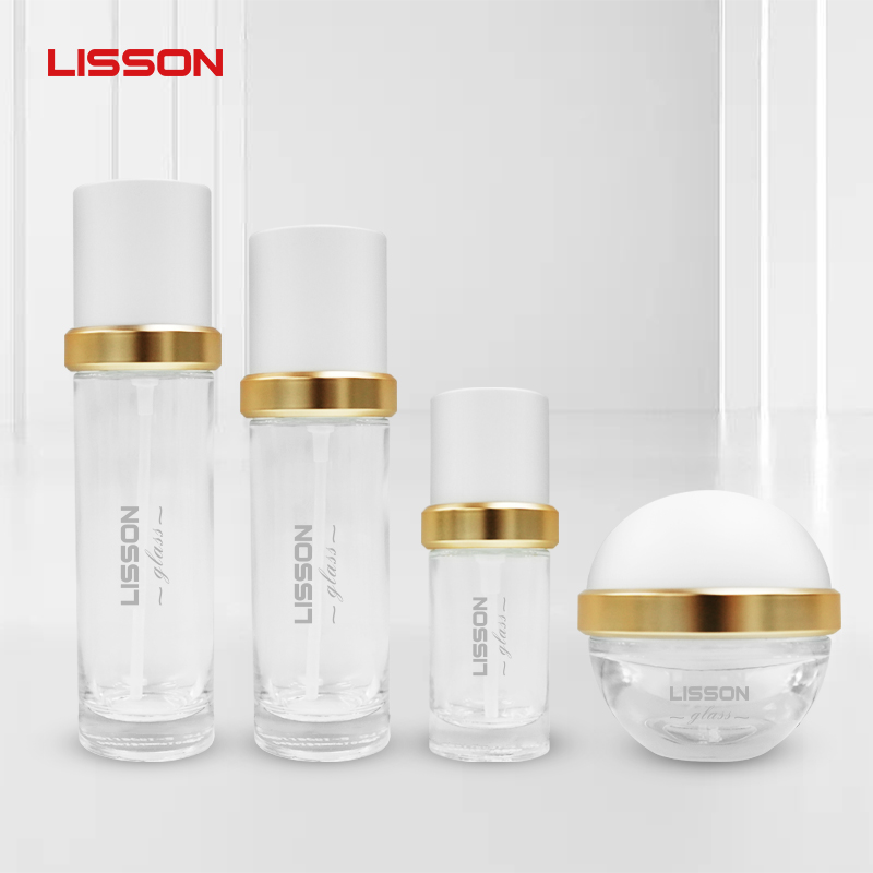 Premium Wholesale Luxury Glass Bottles with Jars Set