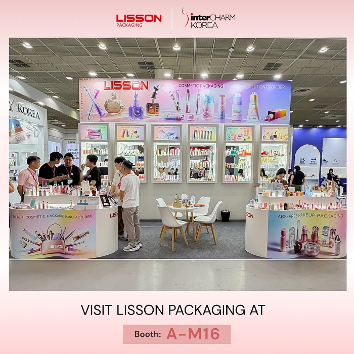 Lisson Packaging brilla en InterCHARM Korea: liderando la era de las innovaciones en envases cosméticos de lujo y respetuosos con el medio ambiente.